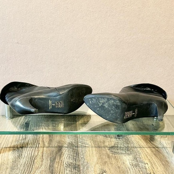 Jeffrey Campbell black leather ankle boots Sonika size 7 - Picture 4 of 7